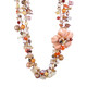 Opulent Aventurine Flower Mixed Mineral Gemstone Art Necklace