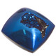 Square Cobalt Blue Titanium Agate Druzy Drusy 18x18mm Cabochon US Made, 3/4"