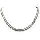 925 Silver 8mm Hand Made Snake Solid Sterling Chain Necklace