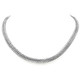 925 Silver 10mm Handmade Double Braid Sterling Chain Necklace