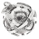 925 Silver 14mm Dainty Harmony Ball Chime Round Bali Sterling Heart Pendant, 1"