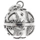 925 Silver 14mm Dainty Harmony Ball Chime Round Bali Sterling Heart Pendant, 1"