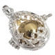 925 Silver Teardrop Harmony Bali Chime Sterling Fob Locket Pendant, 1 1/8"