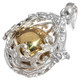 925 Silver Teardrop Harmony Bali Chime Sterling Fob Locket Pendant, 1 1/8"
