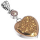 925 Silver Gold Titanium Druzy Drusy Pearl Sterling Sterling Pendant, 1 7/8"