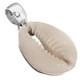 925 Silver Beach Tropical Cowry Shell Sterling Pendant, 1 1/4"