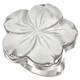 925 Silver Radiant White Oyster Mother Of Pearl Shell Flower Adjustable Ring