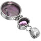 925 Silver Amethyst Lavender Biwa Freshwater Pearl Sterling Pendant, 1 1/2"