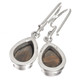 925 Silver Pear Australian Opal Pear Teardrop Earrings, 1/2"