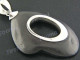 1 15/16" 925 Silver Sono Wood Pendant