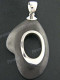 1 15/16" 925 Silver Sono Wood Pendant