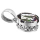 925 Silver Oval Blue Rainbow Mystic Topaz Sterling Pendant, 3/4"