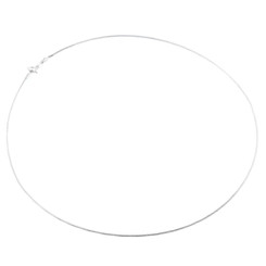 1.1mm Stiff Flexing Cable Wire 925 Sterling Silver Necklace