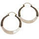 Exquisite White Mother of Pearl Hoop Shell Hand Carving Earrings, 2"