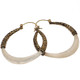 Exquisite White Mother of Pearl Hoop Shell Hand Carving Earrings, 2"