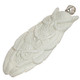 925 Silver Owl Trio Wisdom Bison Bone Sterling Pendant, 3 1/4"