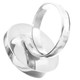 925 Silver Opulent Mabe Blister Pearl In Shell Sterling Us 8 Ring, 7/8"