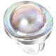 925 Silver Opulent Mabe Blister Pearl In Shell Sterling Us 8 Ring, 7/8"