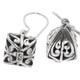 925 Silver Bali Art Scroll Work Teardrop Sterling Earrings, 3/4"