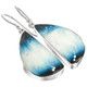 925 Silver Snow White and Blue Glacierite Sterling Drop Earrings, 1 1/8"