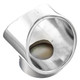 925 Silver Heavy Wide Champagne Gold South Pacific Mabe Pearl Sterling Ring