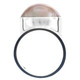 925 Silver Heavy Wide Champagne Gold South Pacific Mabe Pearl Sterling Ring