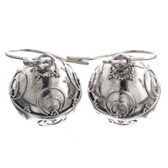925 Silver Bali Chime Harmony Ball Sterling Earrings, 1/2"