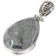 925 Silver  Moonscape Titanium Agate Druzy Drusy Sterling Pendant, 1 1/2"