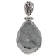 925 Silver  Moonscape Titanium Agate Druzy Drusy Sterling Pendant, 1 1/2"