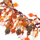 925 Silver Opulent Fall Foliage Crystal Aventurine Jasper Pearl Gems Necklace