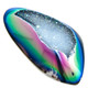 Opal Titanium Agate Druzy Drusy 45x23mm Cabochon US Made, 1 3/4"