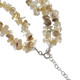 925 Silver Opulent Jasper Pendant Lemon Quartz Pearls Gem Chips Necklace, 18"