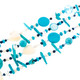 925 Silver Turquoise Mother Of Pearl Gemstone Pearl Long Necklace, 35"