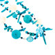 925 Silver Turquoise Mother Of Pearl Gemstone Pearl Long Necklace, 35"
