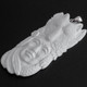 925 Silver Handcarved Wolf Indian Chief Bison Bone Sterling Pendant, 3 1/8"