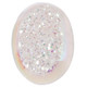 Oval White Opal Titanium Agate Druzy Drusy 33x24mm Cabochon US Made, 1 1/4"