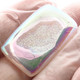 Rectangle White Opal Titanium Agate Druzy 32x21mm Cabochon US Made, 1 1/4"