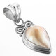 925 Silver Champagne Mabe Pearl Sterling Pendant, 1 3/16"