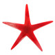 Deep Red Real Seastar Starfish In Resin Focal Bead Cab Cabochon,2"