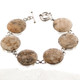 Clearance! 925 Silver Round Natural Sponge Coral Sterling Bracelet, 7"-8"