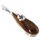 925 Silver Us-made Chocolate Brown Titanium Druzy Sterling Pendant, 2"