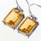 925 Sterling Silver 9x7mm Citrine Sterling Earrings, 3/8"