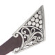 925 Silver Hairpin Hair Pin Wood Mother Of Pearl Sterling Filigree Hairpin, 7"