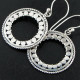 925 Silver Bali Handmade Artisan Sterling Earrings, 1"