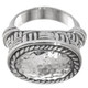 925 Silver Heavy Bali Hand Crafted Hammered Basket Weave Sterling Sz 7 Ring