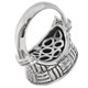 925 Silver Heavy Bali Hand Crafted Hammered Basket Weave Sterling Sz 7 Ring