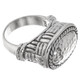 925 Silver Heavy Bali Hand Crafted Hammered Basket Weave Sterling Sz 7 Ring