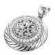 925 Silver Sparkling Bali Handcrafted Sterling Pendant, 1 1/16"