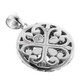 925 Silver Sparkling Bali Handcrafted Sterling Pendant, 1 1/16"