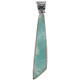 925 Silver 3 1/8 Freeform Dominican Republic Larimar Sterling Pendant